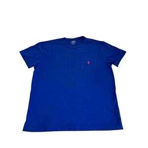 Polo by Ralph Lauren Big Men's Size Medium Blue/Red Pony Pocket T-Shirt Normcore